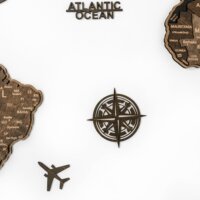 Деревянные надписи на английском языке цвета Венге