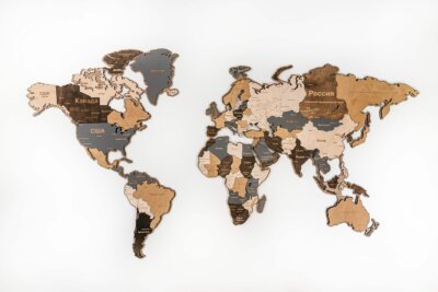 Подложка для карты мира на стену