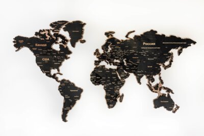 подложка для карты мира на стену