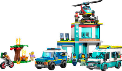 Конструктор LEGO City 60371: Центр управления спасательным транспортом