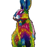 Деревянный пазл животные Заяц Кролик купить в Минке с доставкой по Беларуси