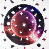 Деревянный пазл планеты небесные тела галактика луна космос купить минск с доставкой Беларусь