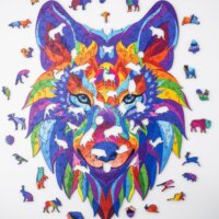 Пазл из дерева животные волк купить в Минке с доставкой по Беларуси