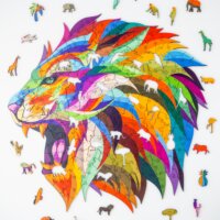 Деревянный пазл животные Лев купить в Минке с доставкой по Беларуси