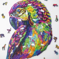 Пазл из дерева животные Попугай купить в Минке с доставкой по Беларуси