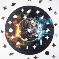 Деревянный пазл планеты небесные тела галактика луна космос купить минск с доставкой Беларусь
