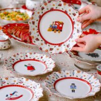 Новогодний набор посуды купить минск премиум из фарфора villeroy boch
